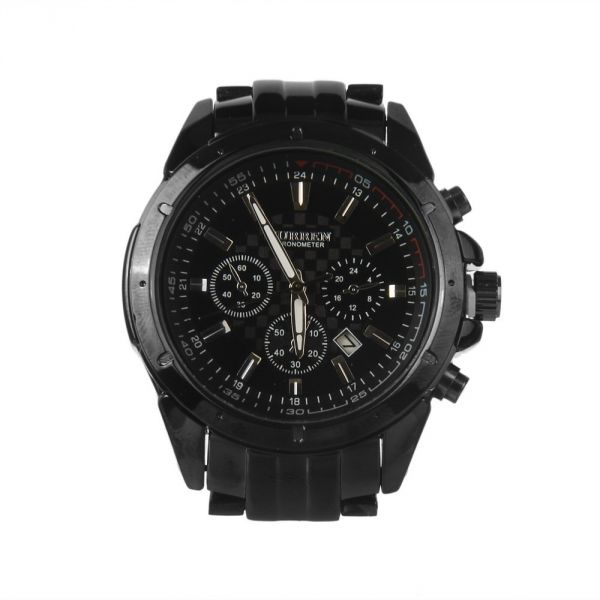 CC Moda Alloy Quartz Rodada Dial Men relógio de pulso