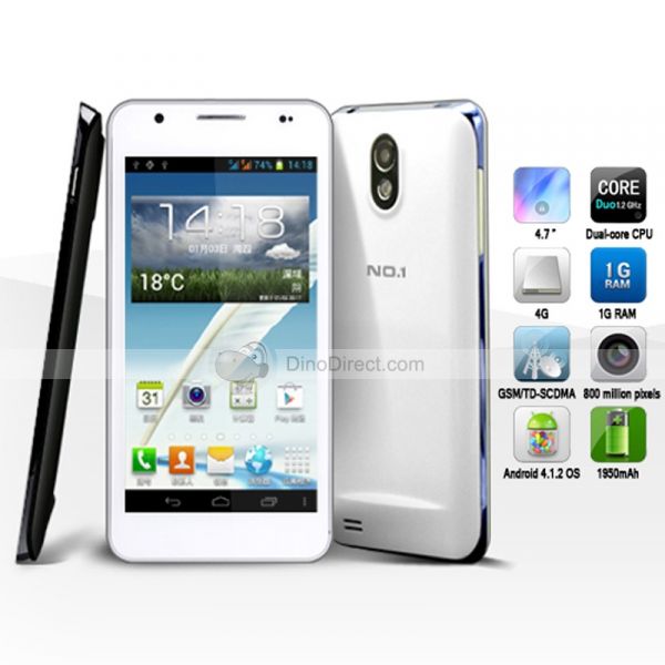 NO.1 NO.1 S4+ Android 4.1 MTK6577 Dual-core 1.2G/4GB GPS Blu